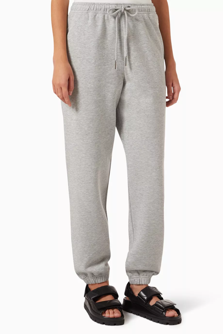 Gray drawstring sweatpants outlet