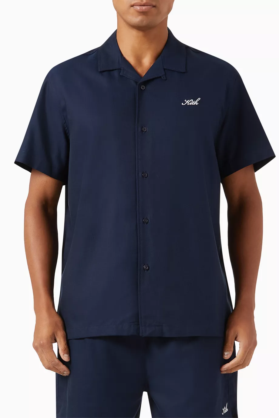 KITH】 CAMP COLLAR SILK COTTON SHIRT