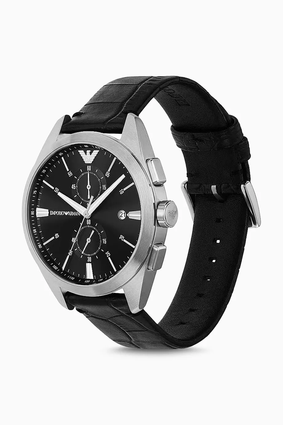 Buy Emporio Armani Black Claudio Chrono Watch 43mm For Men Online Ounass UAE