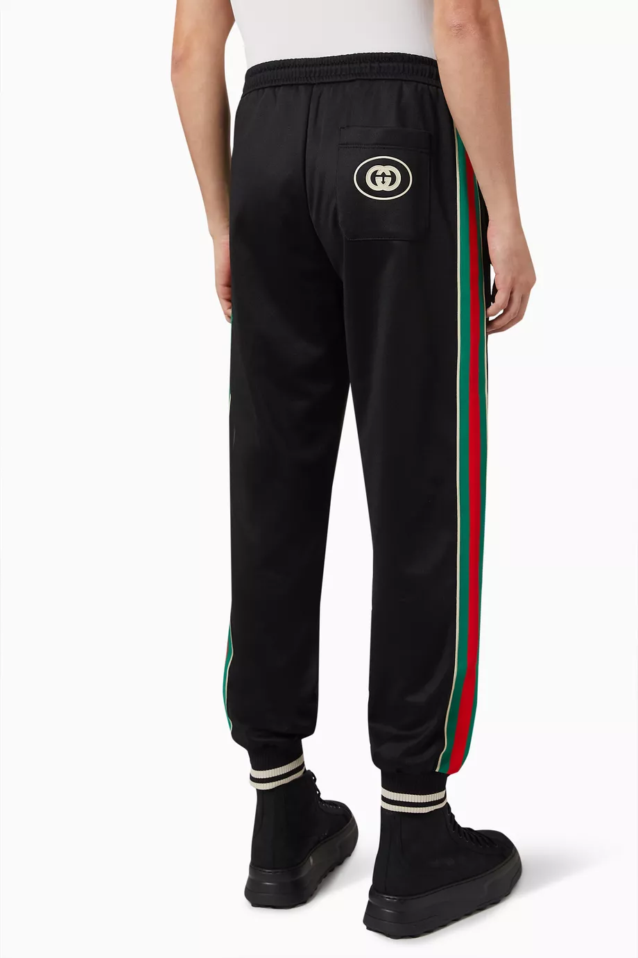 Gucci black sweatpants hot sale