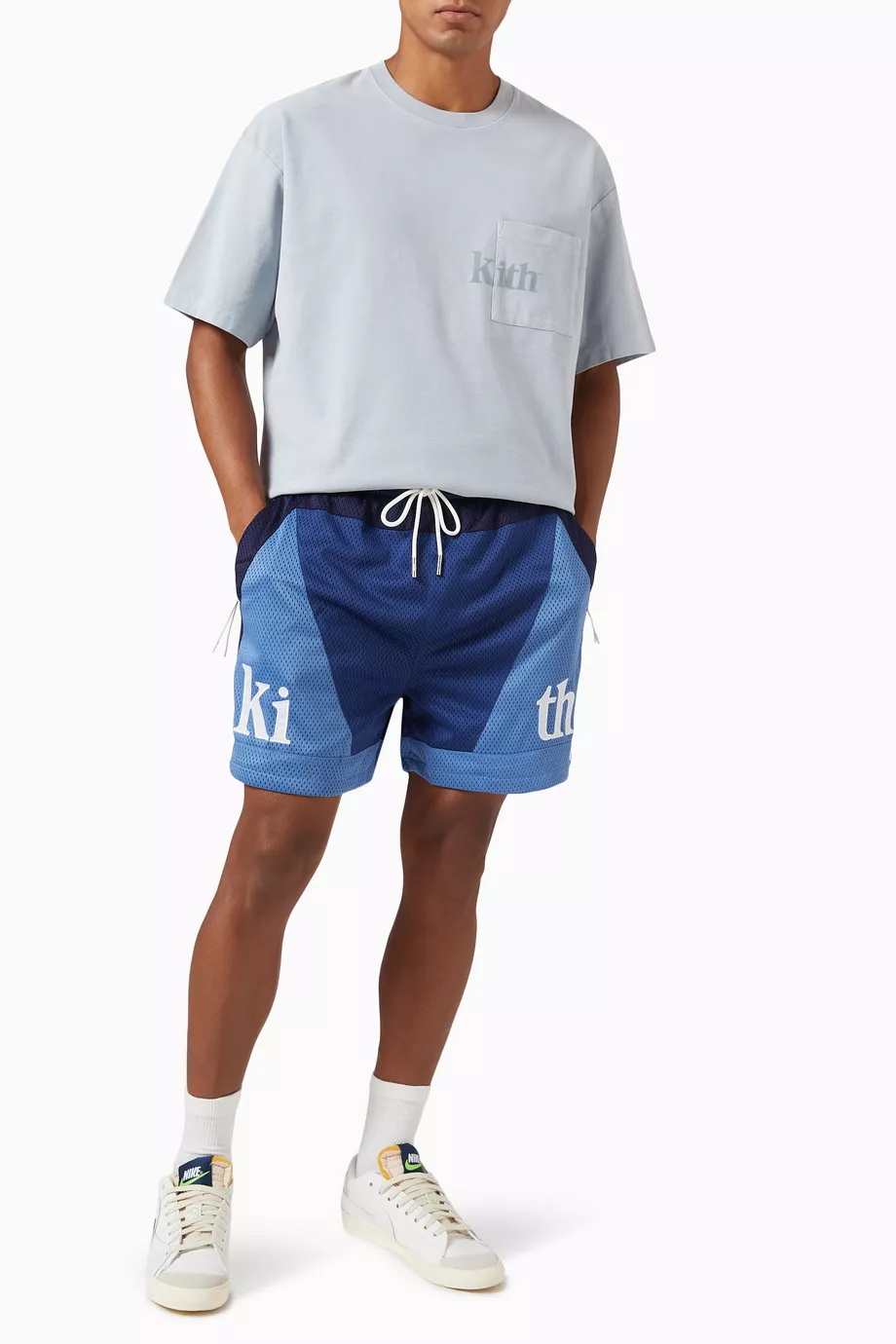 Buy Kith Blue Turbo Shorts in Mesh For Men Online | Ounass UAE
