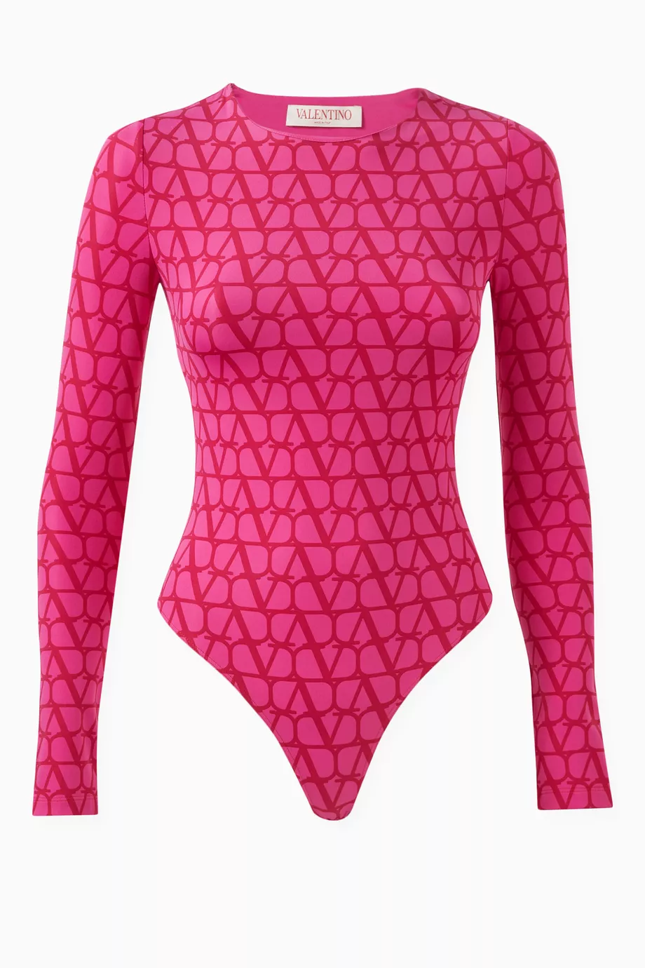Tシャツ・カットソー VALENTINO GARAVANI Embroidered Stretch Nylon Blend Bodysuit Valentino Garavani Embroidered Stretch Nylon Blend Bodysuit