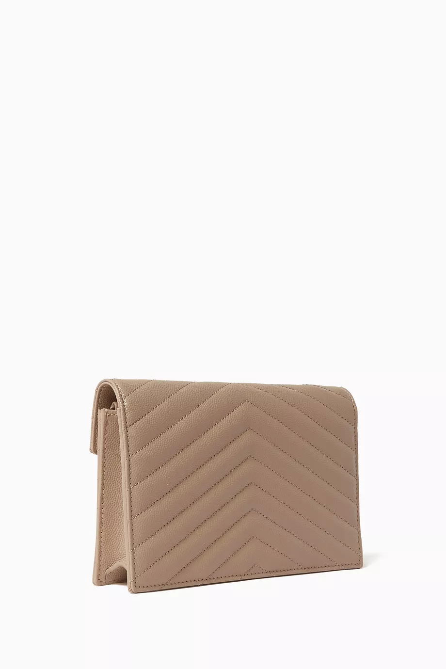 Ysl large monogram quilted leather wallet on a chain deals