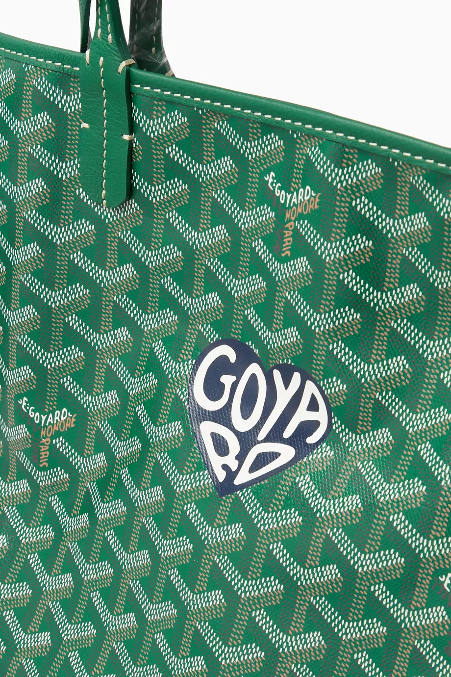 Goyard green bag top