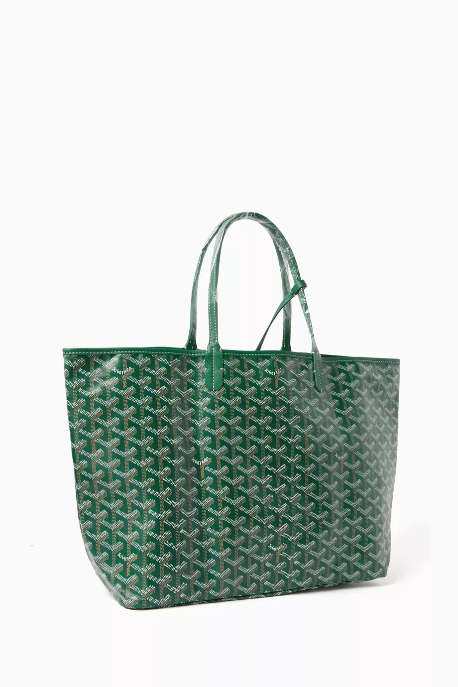 Buy Goyard Pre Loved Green Unused Limited Edition Saint Louis PM Bag in Goyardine Canvas Chevroches Calfskin For Women Online Ounass UAE