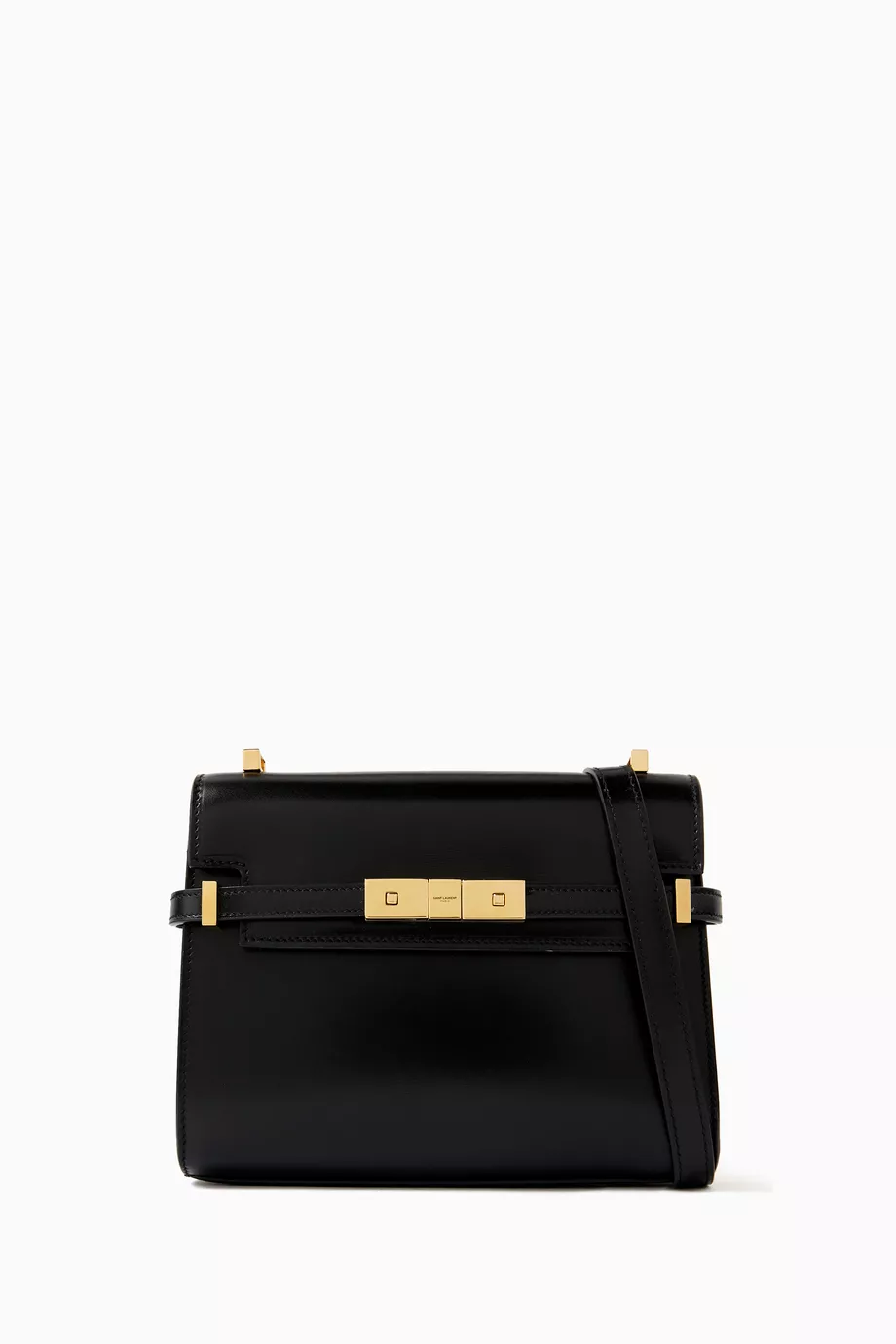 Buy SAINT LAURENT Black Mini Manhattan Shoulder Bag in Box Leather For Women Online Ounass UAE