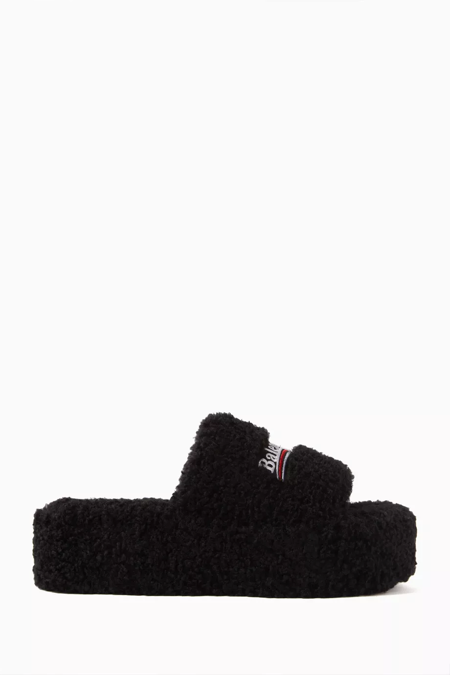 Furry platform sandals sales