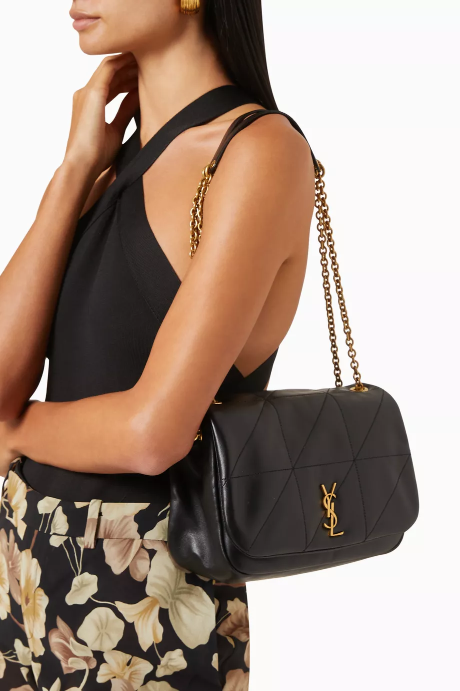 Buy SAINT LAURENT Black Small Jamie 4.3 Shoulder Bag in Soft Nappa For Women Online Ounass UAE