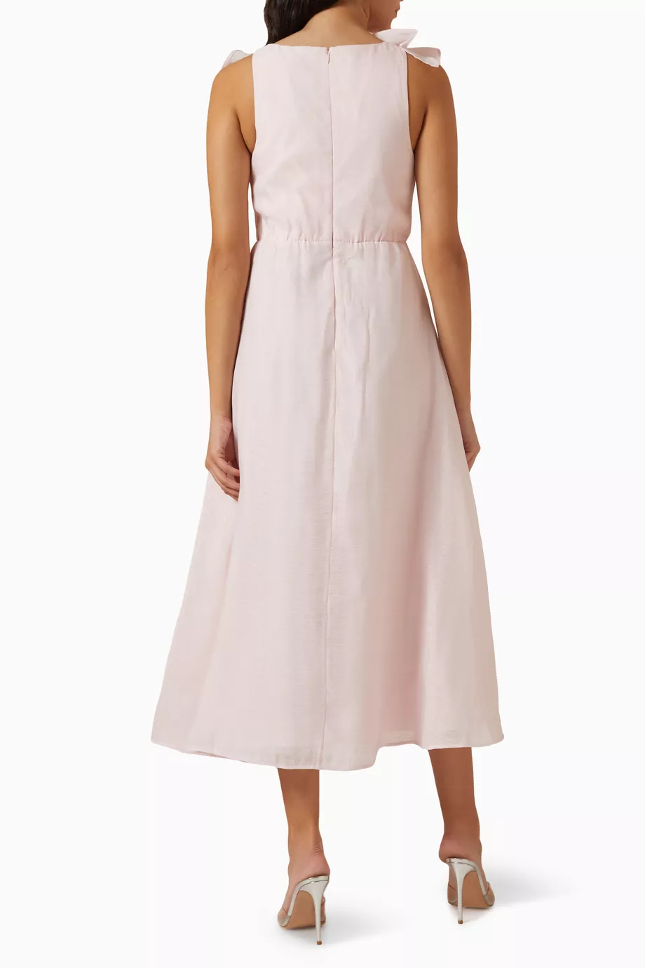 Buy Aje Pink Genesis One-shoulder Midi Dress For Women