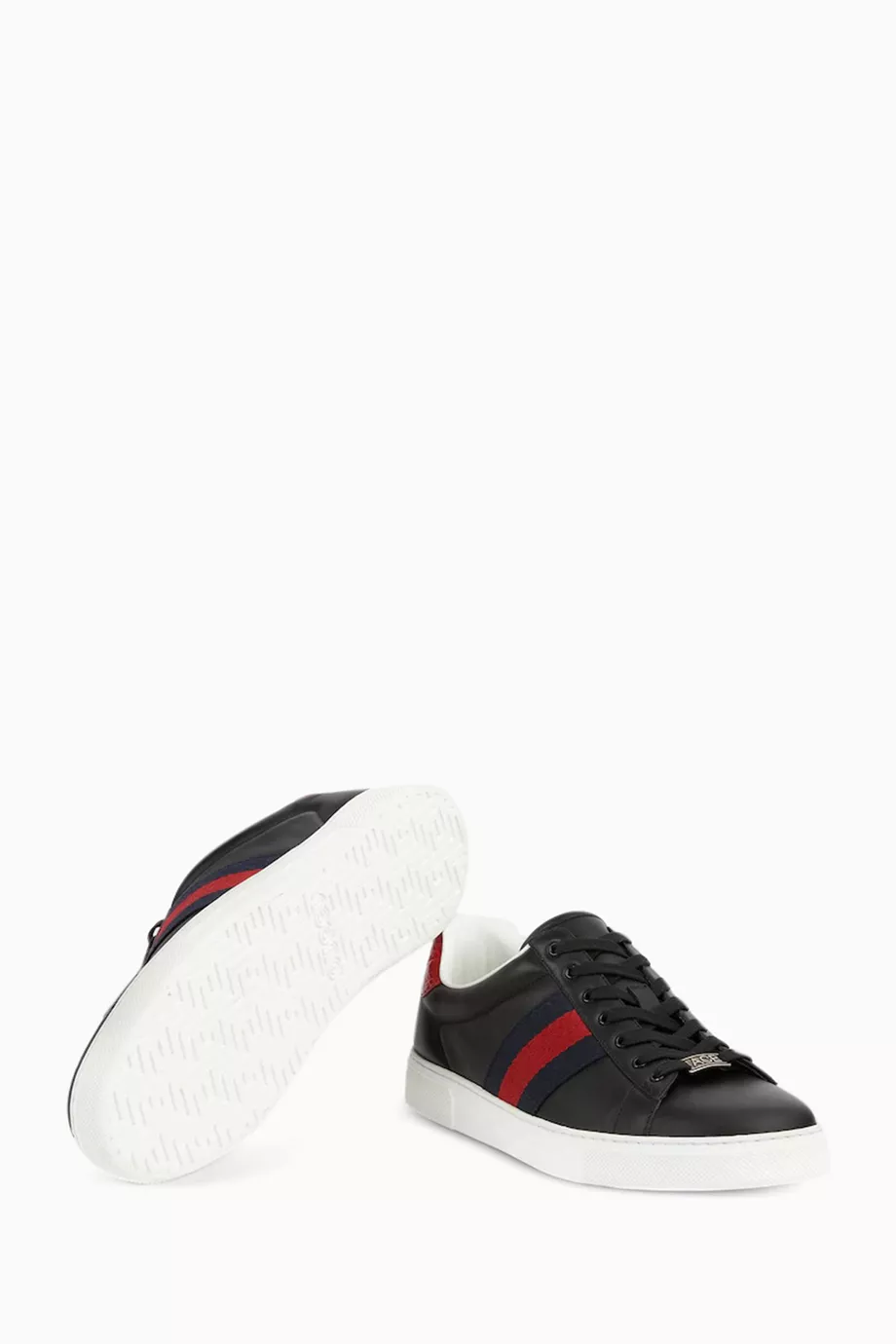 Buy Gucci Black Ace Sneakers in Leather For Men Online Ounass UAE