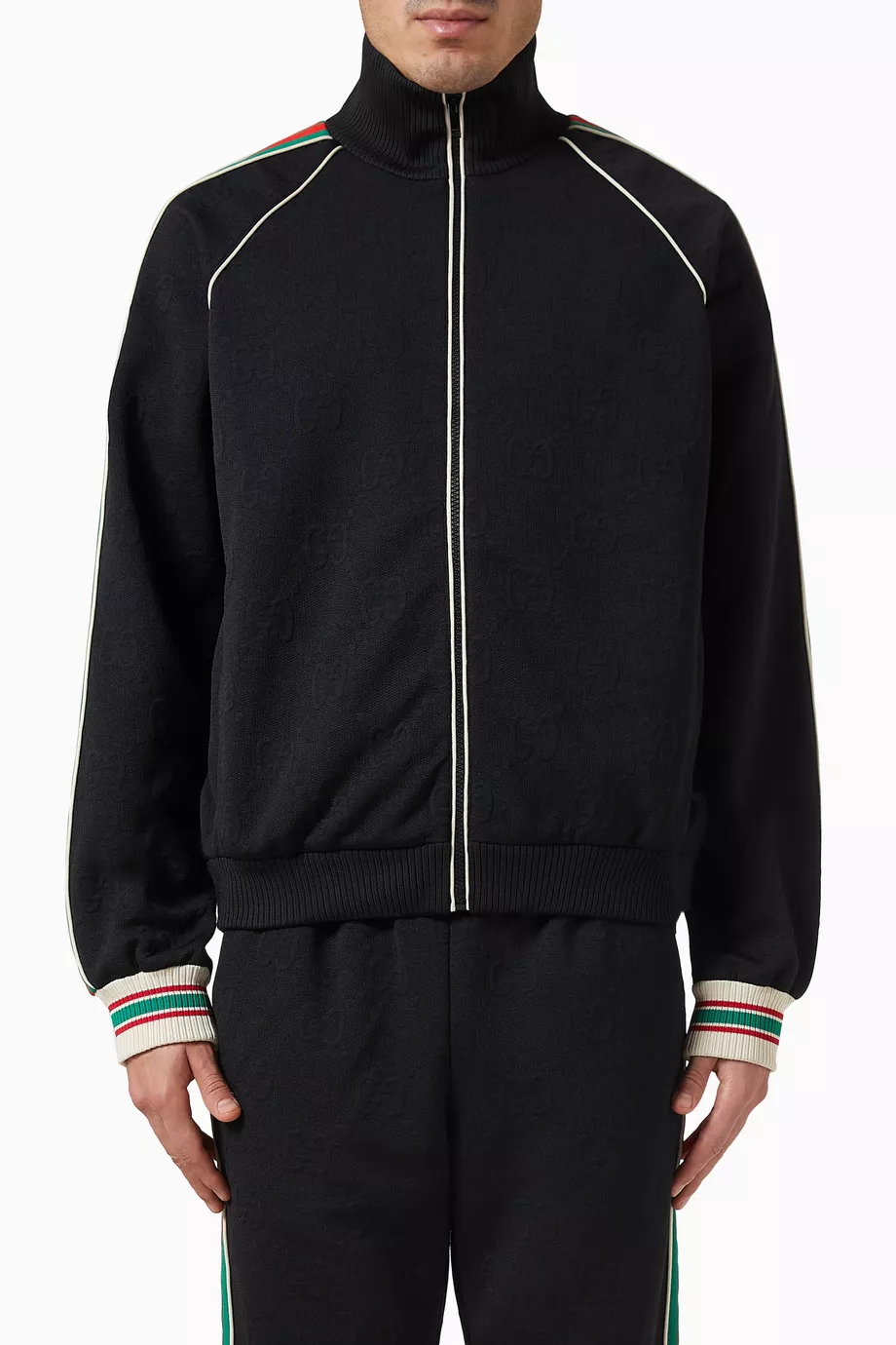 Gucci jacquard track jacket cheap