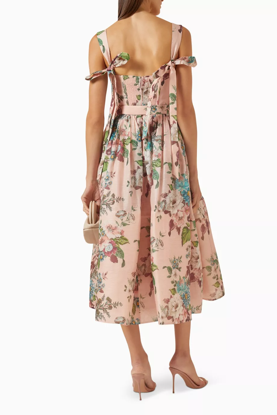 knee length dresses for ladies Zimmermann Matchmaker Frilled Midi Dress main image 1