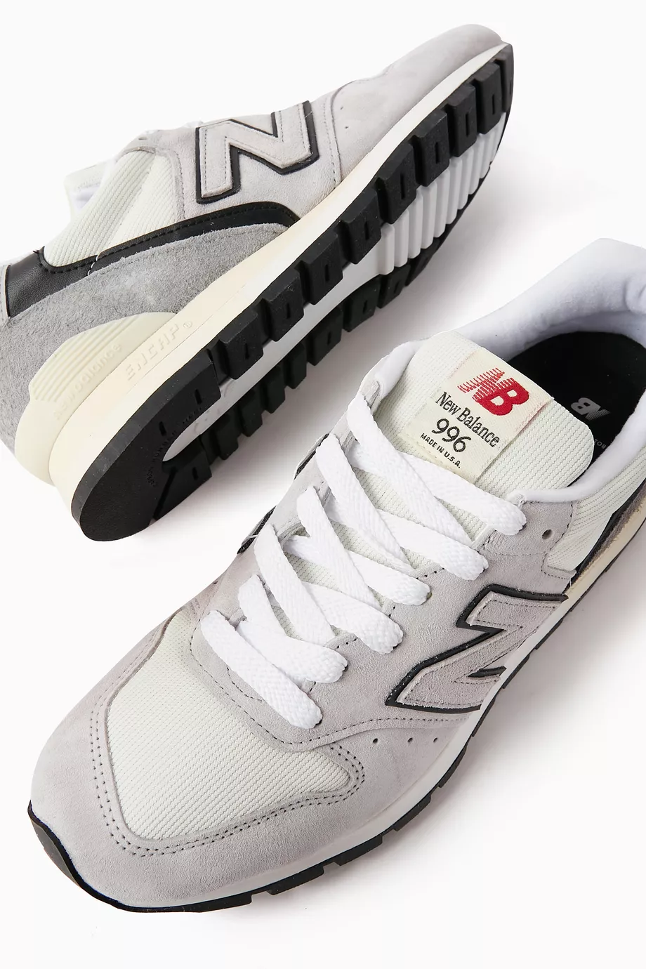 Buy New Balance Grey 996 Made in USA Sneakers in Suede Mesh For Men Online Ounass UAE