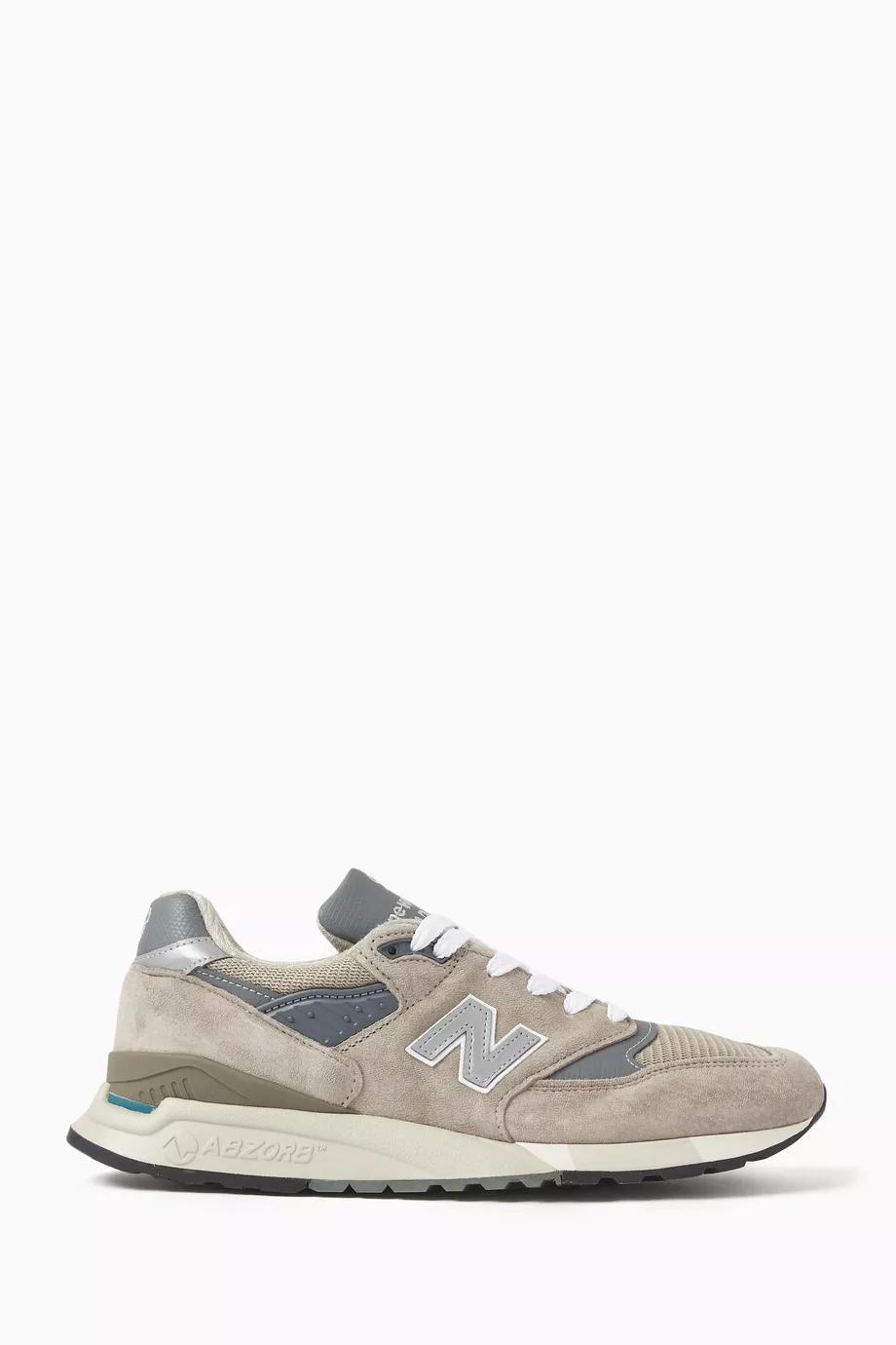 Buy New Balance Grey 998 Made in USA Sneakers in Suede Mesh For Men Online Ounass UAE