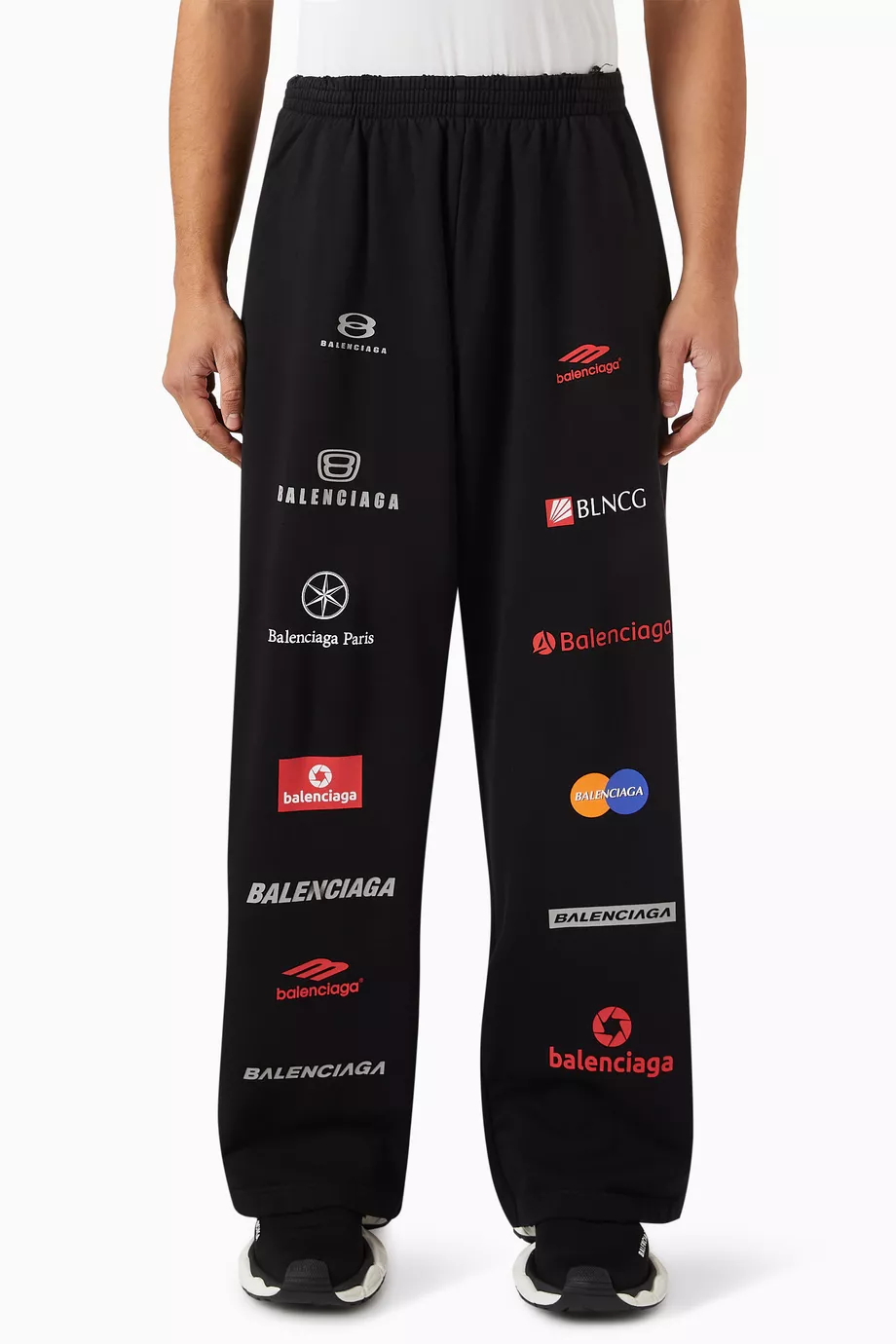 Buy Balenciaga Black Unisex Top League Baggy Sweatpants in Cotton