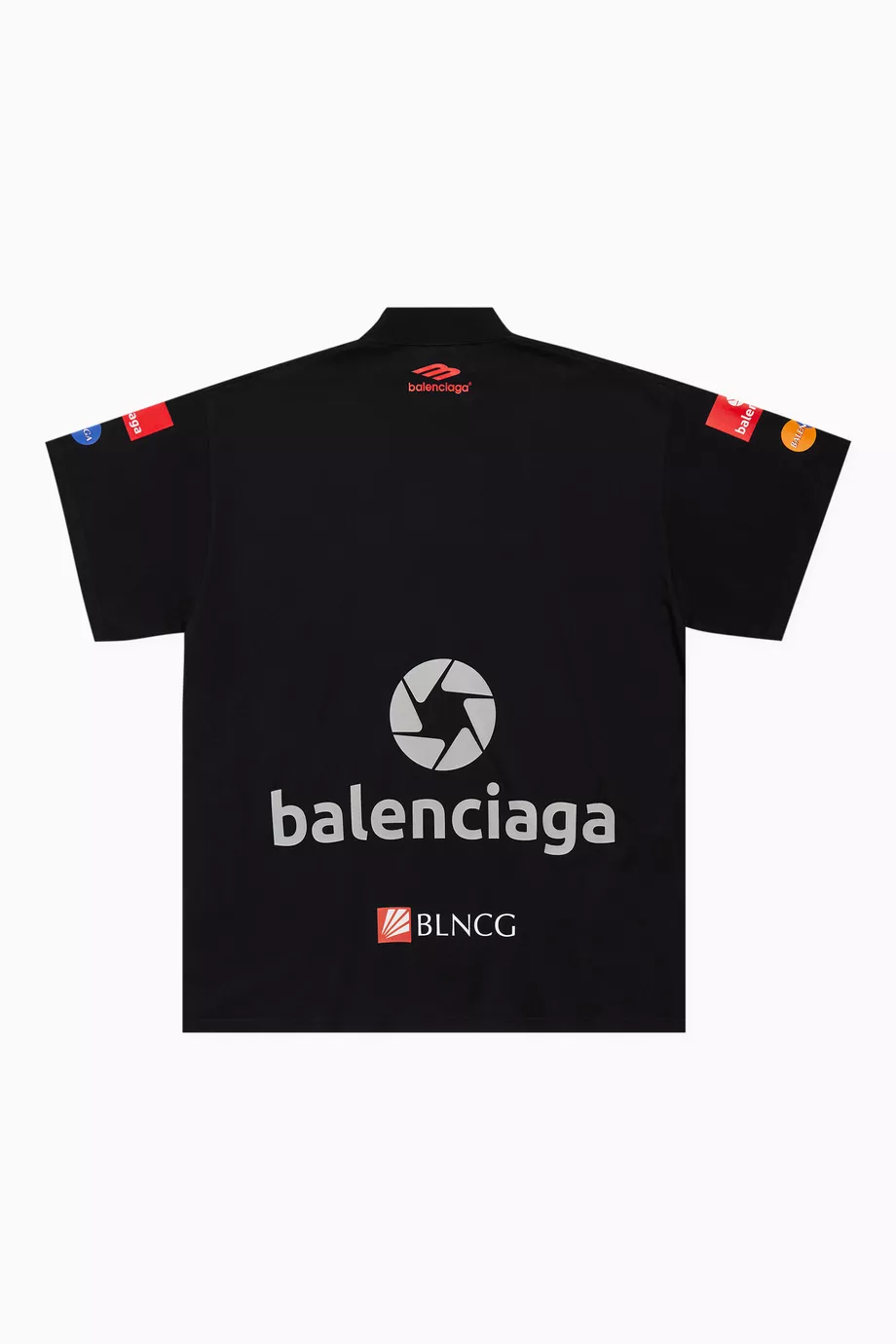 Buy Balenciaga Black Unisex Top League Oversized T-shirt in Cotton 