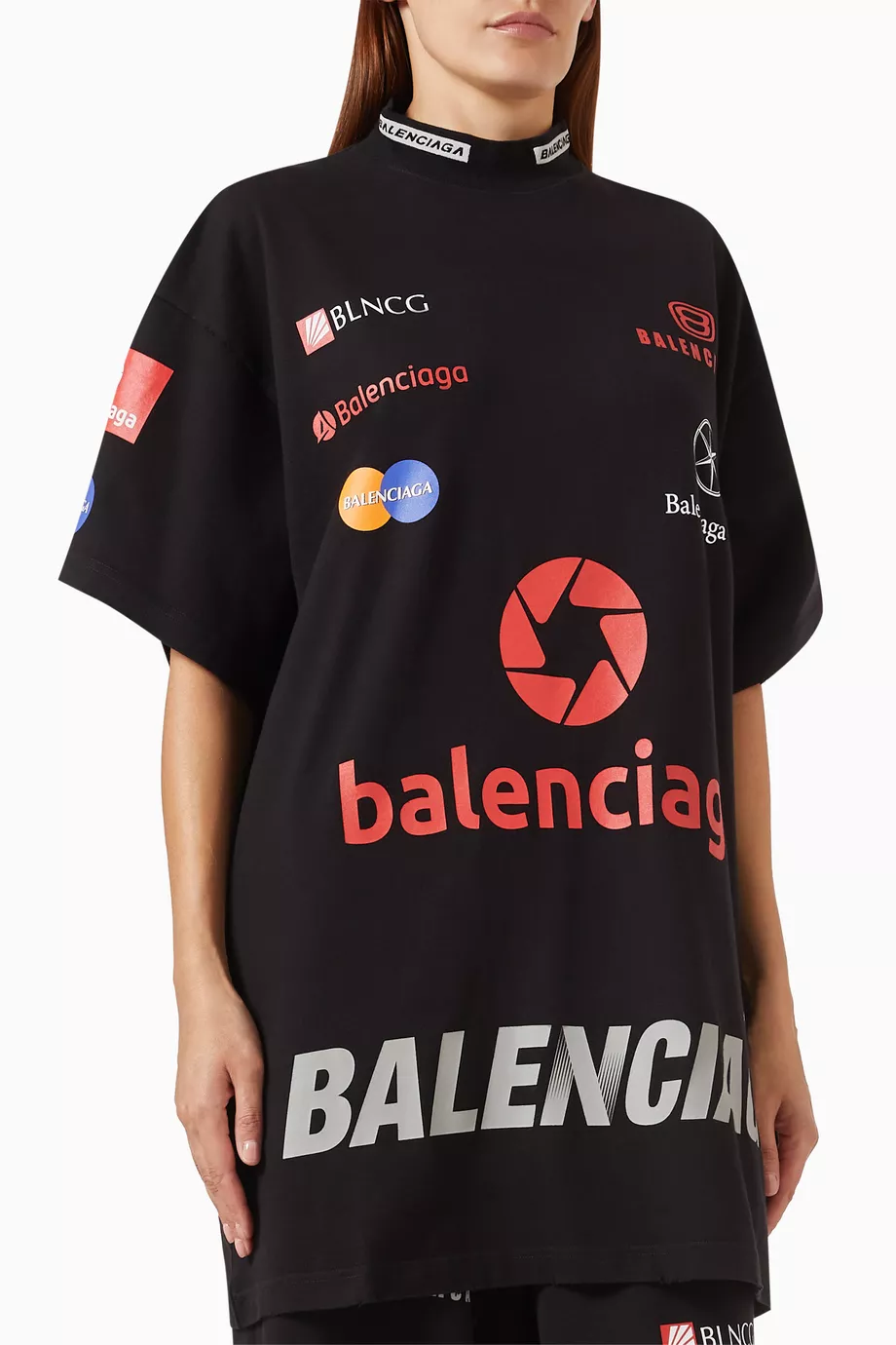 Buy Balenciaga Black Unisex Top League Oversized T-shirt in Cotton-jersey  For UNISEX Online | Ounass UAE
