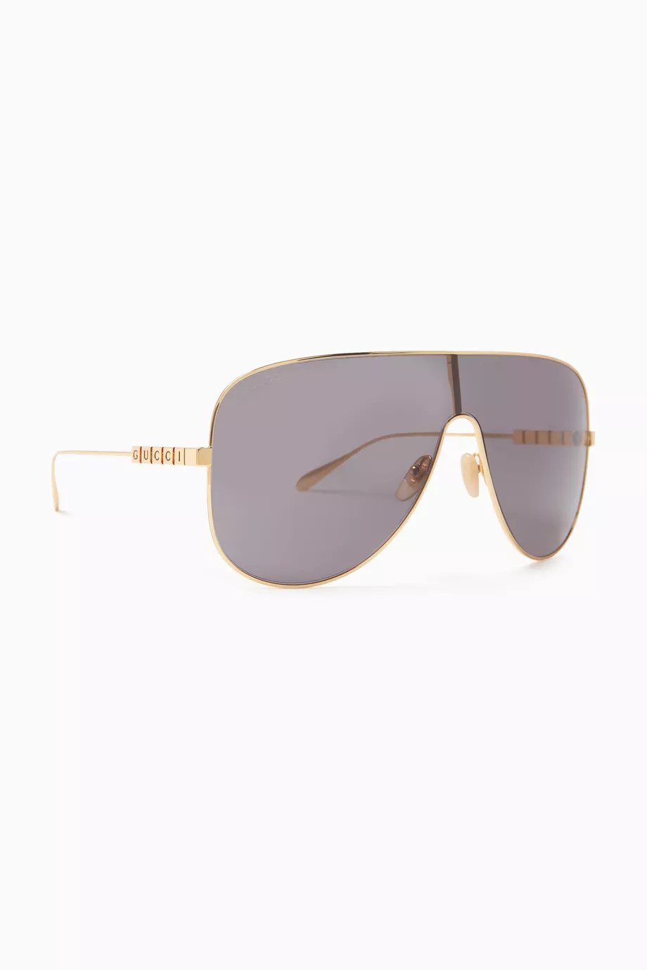 Buy Gucci Gold Pilot Sunglasses in Metal For Women Online Ounass UAE