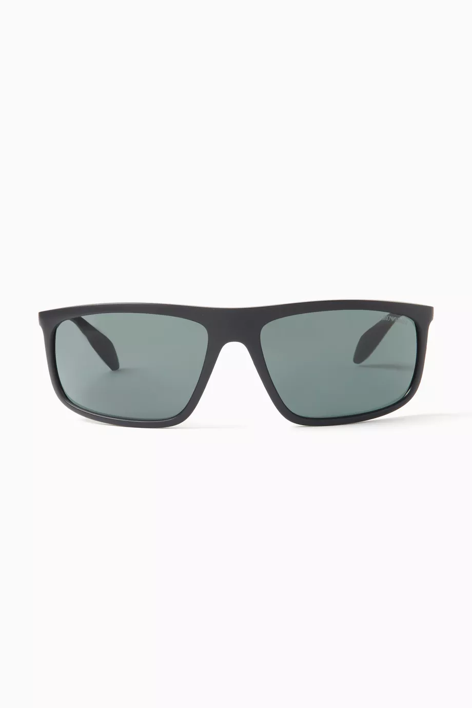 Buy Emporio Armani Green Rectangular Sunglasses in Bio nylon For Men Online Ounass UAE