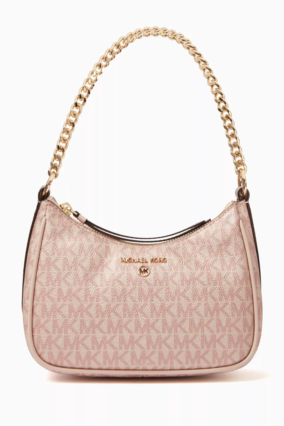 Buy Michael Kors Pink Small Jet Set Charm Shoulder Bag in