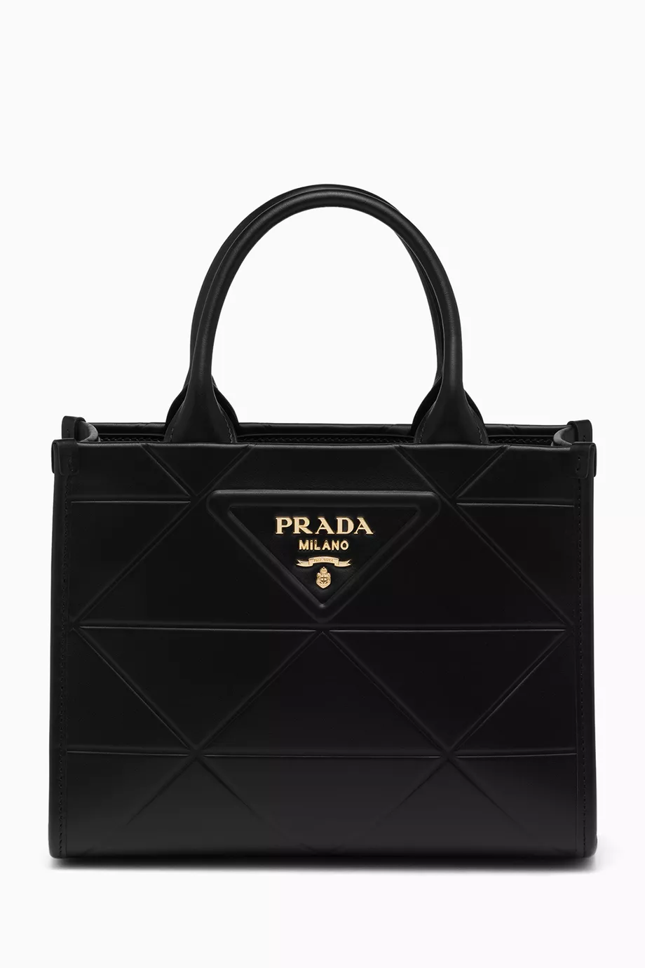 Buy Prada Black Mini Symbole Tote Bag in Leather For Women Online Ounass UAE