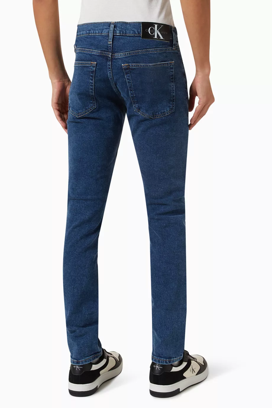 Buy Calvin Klein Jeans Blue Slim fit Jeans in Denim For Men Online Ounass UAE