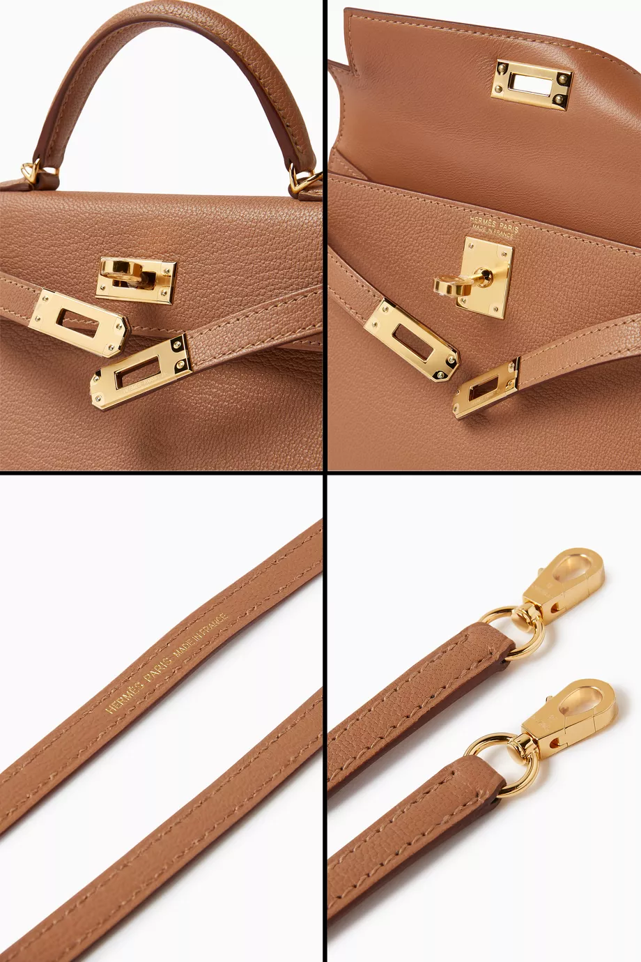 Buy Hermès Pre-Loved Brown Unused Kelly 20 Bag in Chevre Mysore