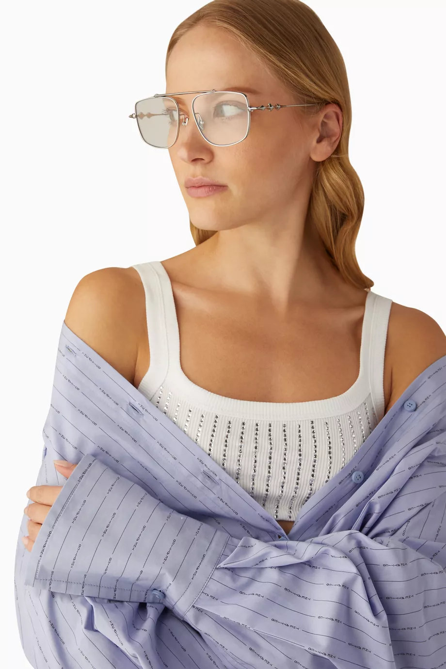 Buy Gentle Monster Martin 02 Glasses in Metal For UNISEX Online