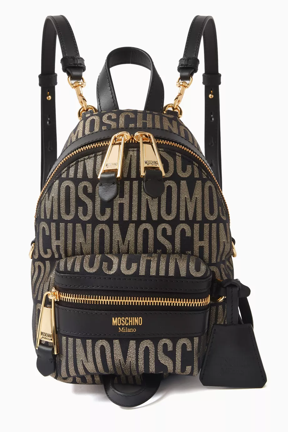 Moschino logo backpack clearance