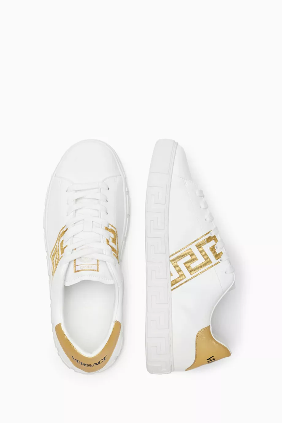 Versace sneakers white gold 2025