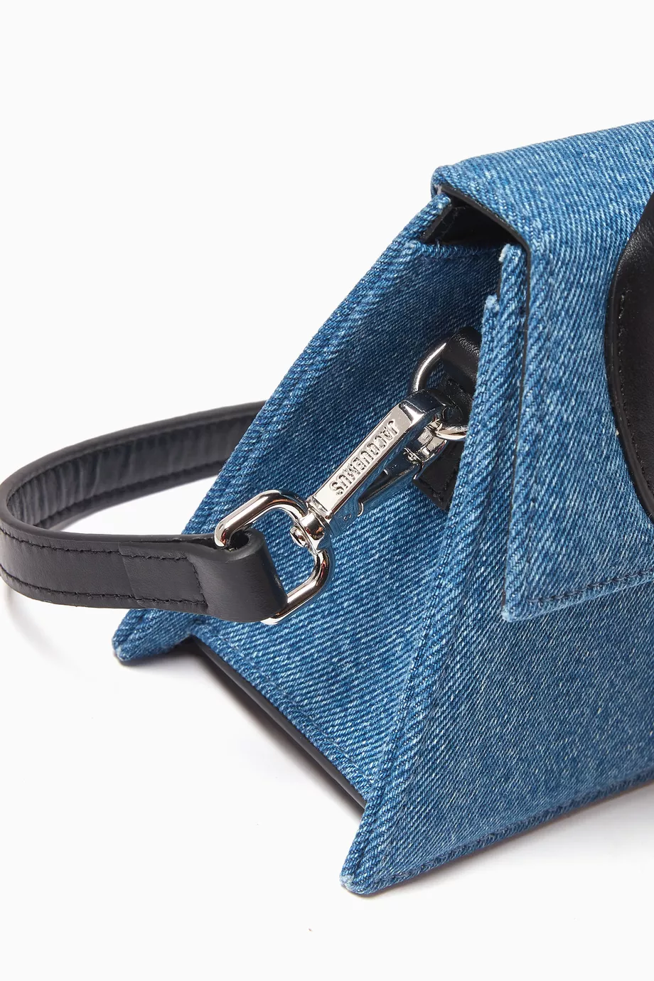 Buy Jacquemus Blue Le Chiquito Noeud Tote Bag in Denim