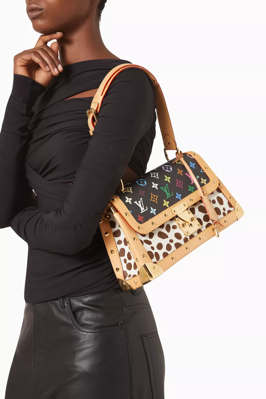 Buy Louis Vuitton Pre Loved Multicolour Dalmatian Sac Rabat Bag in Canvas Leather For Women Online Ounass UAE