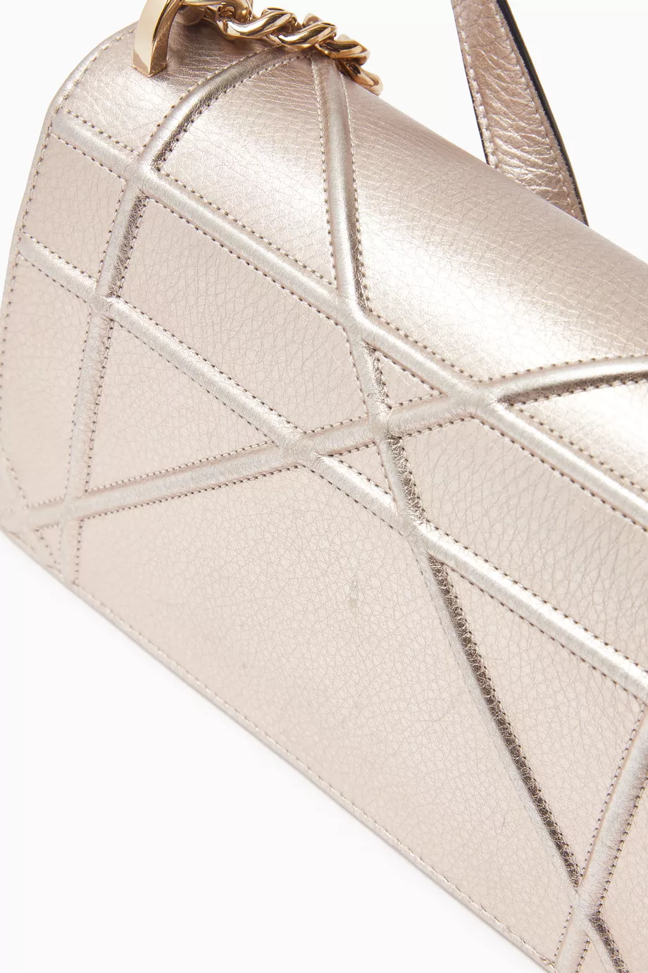 Buy Christian Dior Pre Loved Gold Small Diorama Shoulder Bag in Metallic Leather For Women Online Ounass UAE