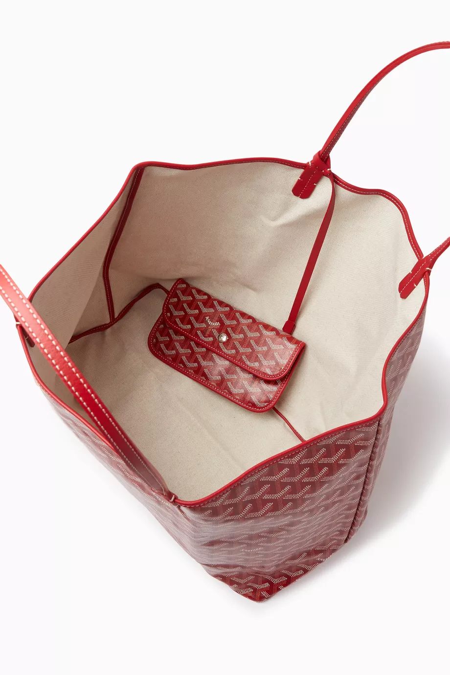 Buy Goyard Pre Loved Red Unused St. Louis GM Bag in Goyardine Canvas For Women Online Ounass UAE