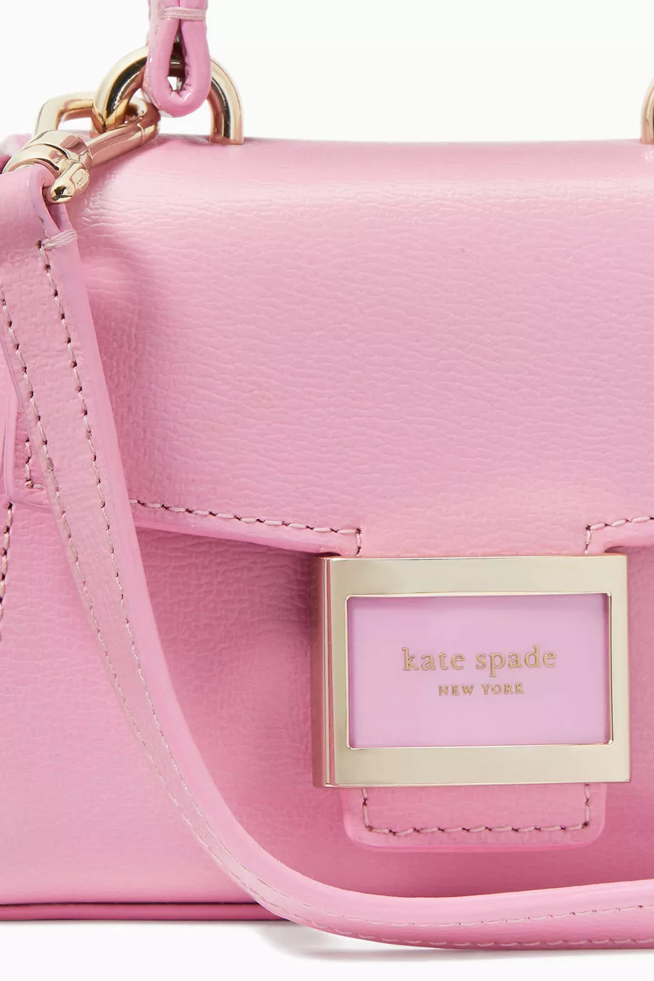 Buy Kate Spade New York Pink Micro Katy Crossbody Bag in Shiny Leather For Women Online Ounass UAE