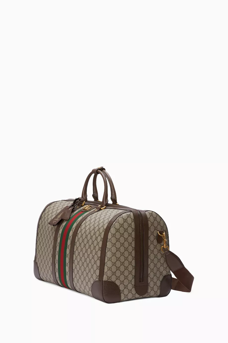 Buy Gucci Neutral Small Savoy Duffle Bag in GG Supreme Canvas For Men Online Ounass UAE