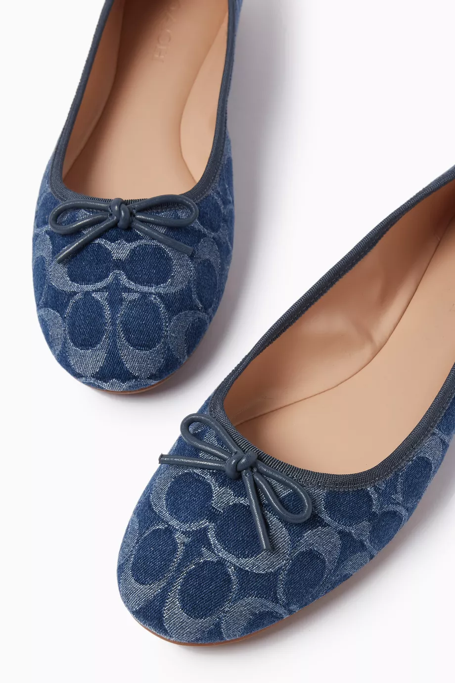 Coach blue flats clearance