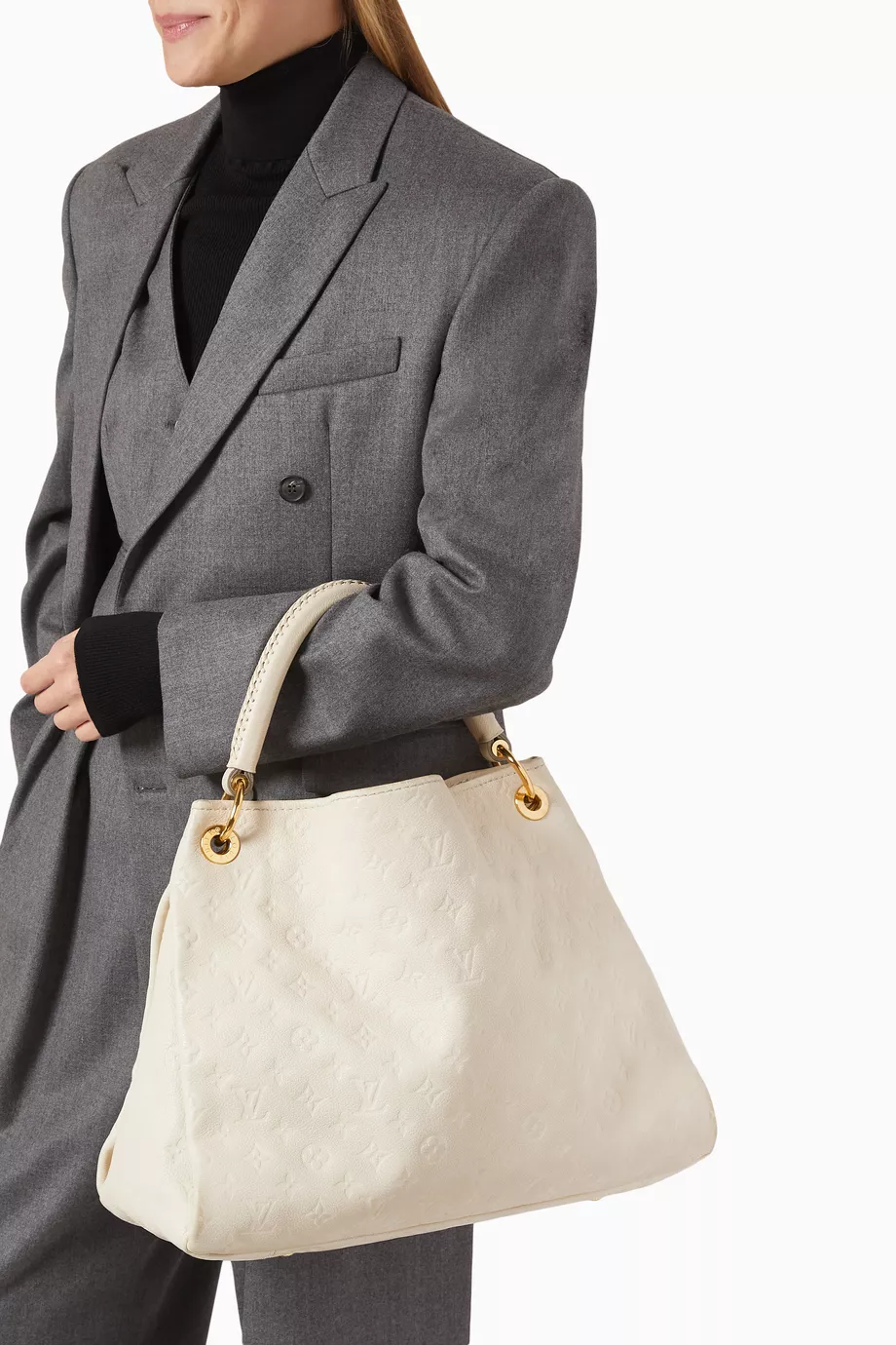 Buy Louis Vuitton Pre Loved White Empreinte Artsy MM Bag in Monogram Leather For Women Online Ounass UAE