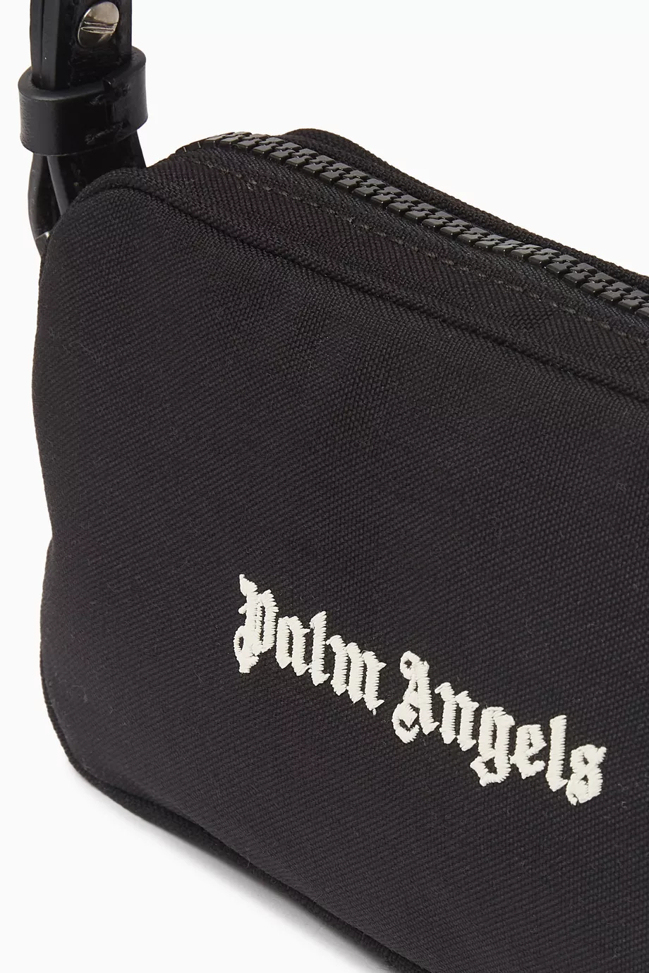 Buy Palm Angels Black Logo Camera Bag in CORDURA® For Men