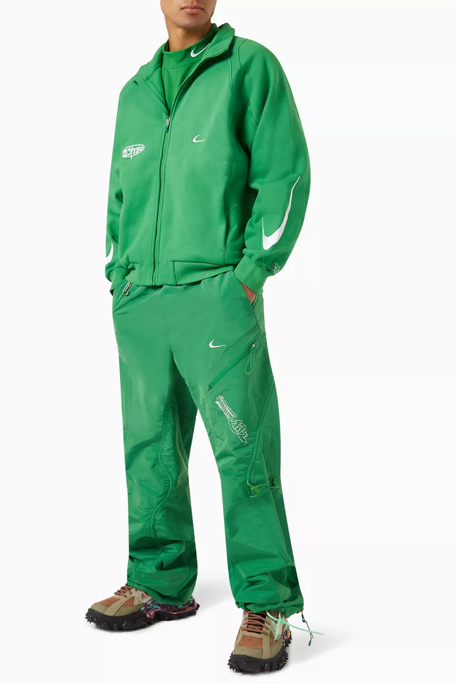 Buy Nike Green x Off White Track Pants For Men Online Ounass UAE