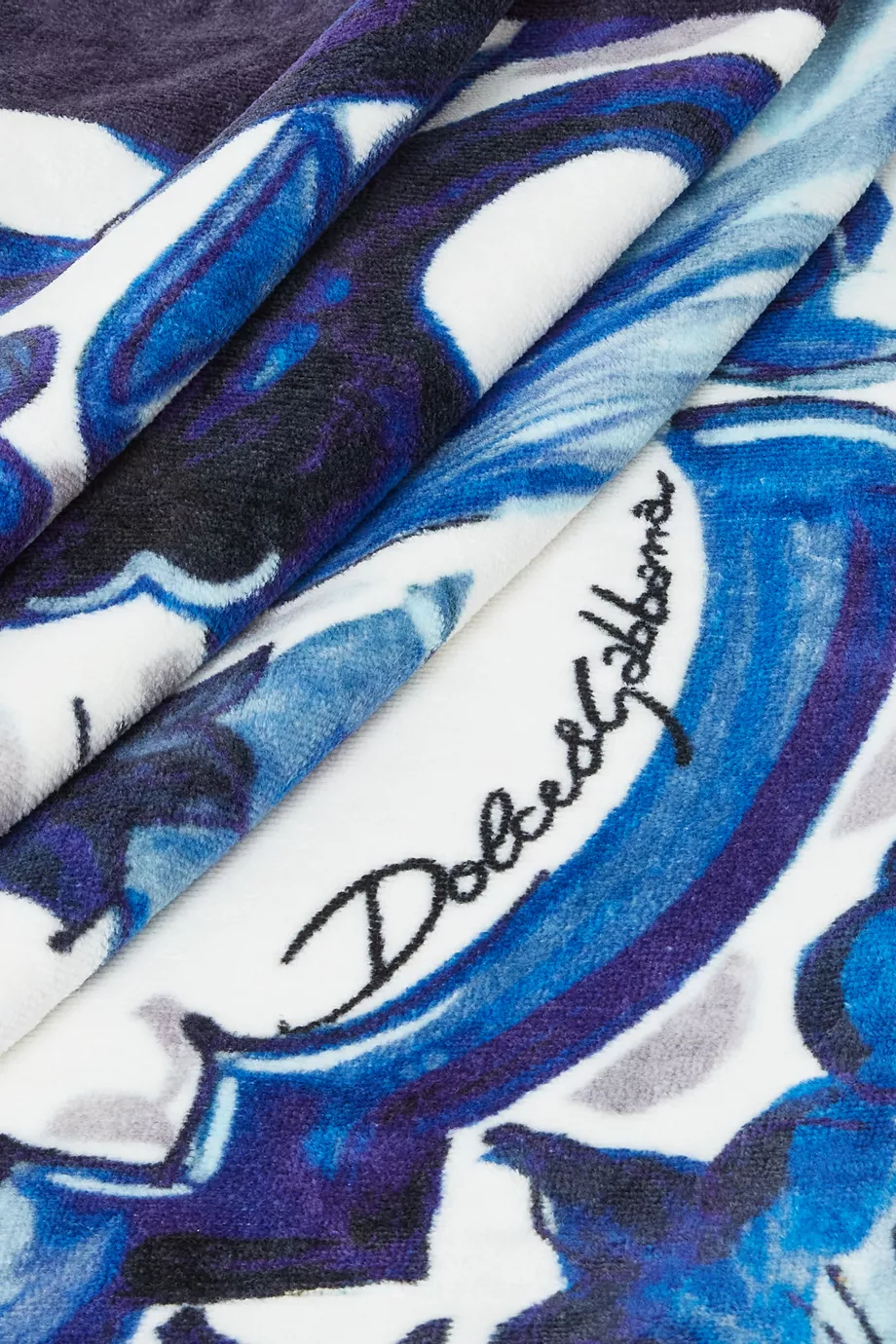 【関税込み】dolce & gabbana BEACH TOWEL 'MAIOLICA' PRINT BEACH TOWEL IN SPONGE WITH ZEBRA AND MAIOLICA PRINT