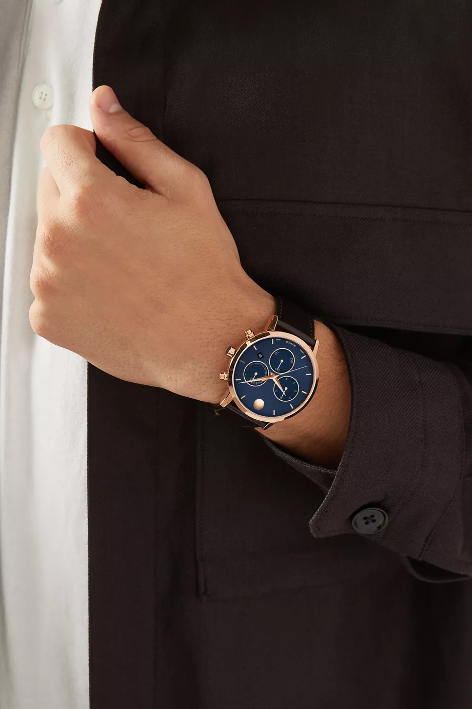 Buy Movado Blue Museum Classic Chronograph Watch 42mm For Men Online Ounass UAE