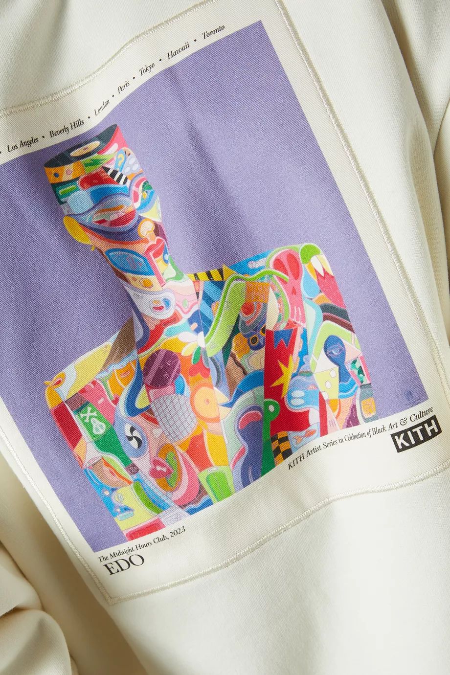 ☆ KITH x EDO Artist nelson crewneck コラボスウェット ☆ Buy Kith Neutral x EDO Artist Nelson Crewneck Sweatshirt in