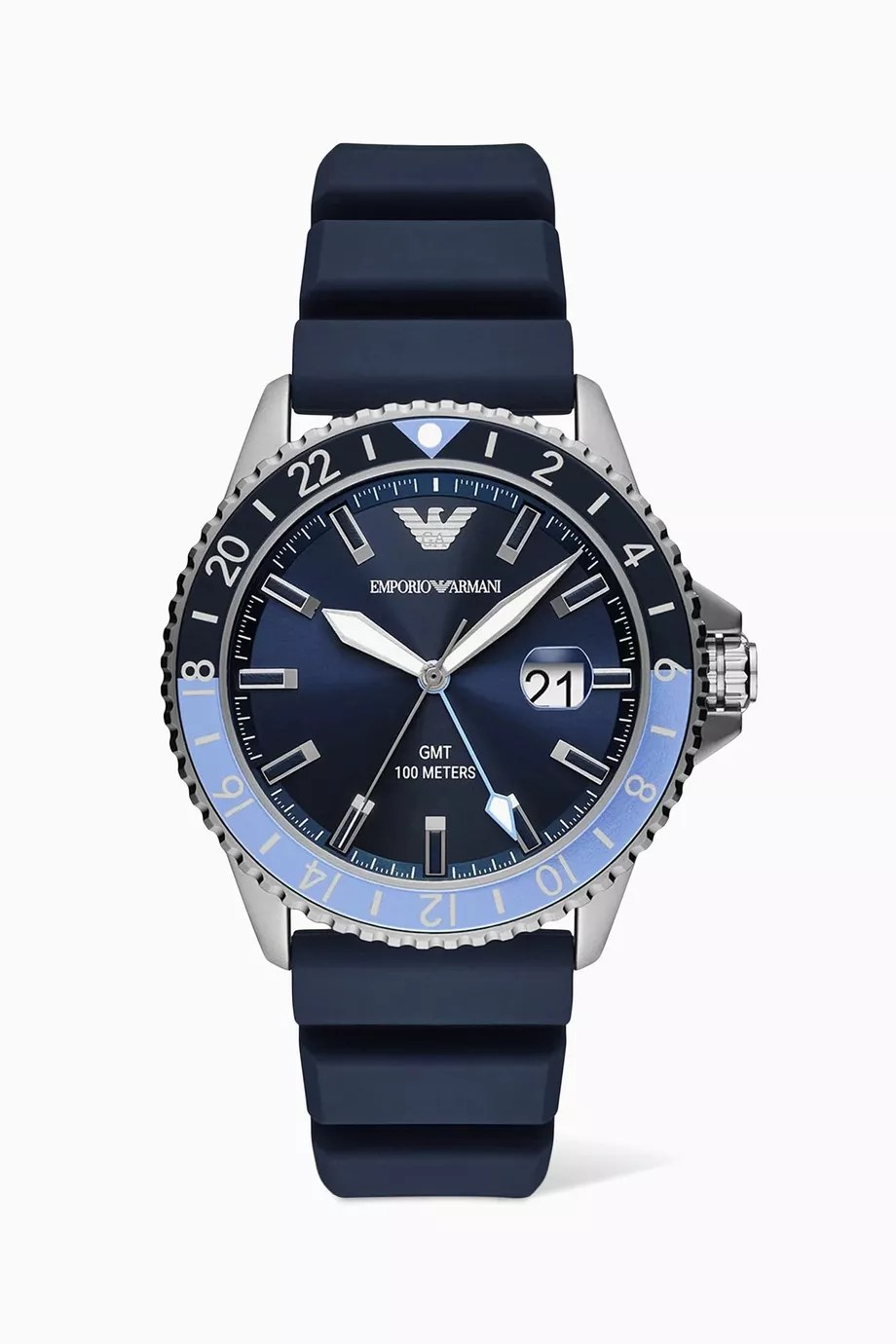Emporio armani blue watch top