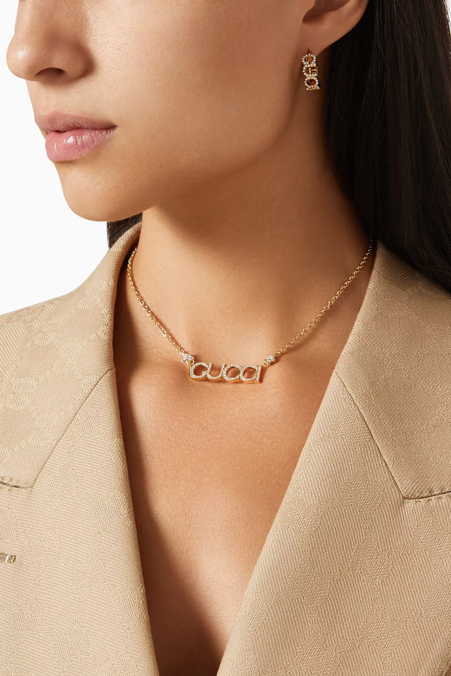 Gucci letter necklace online