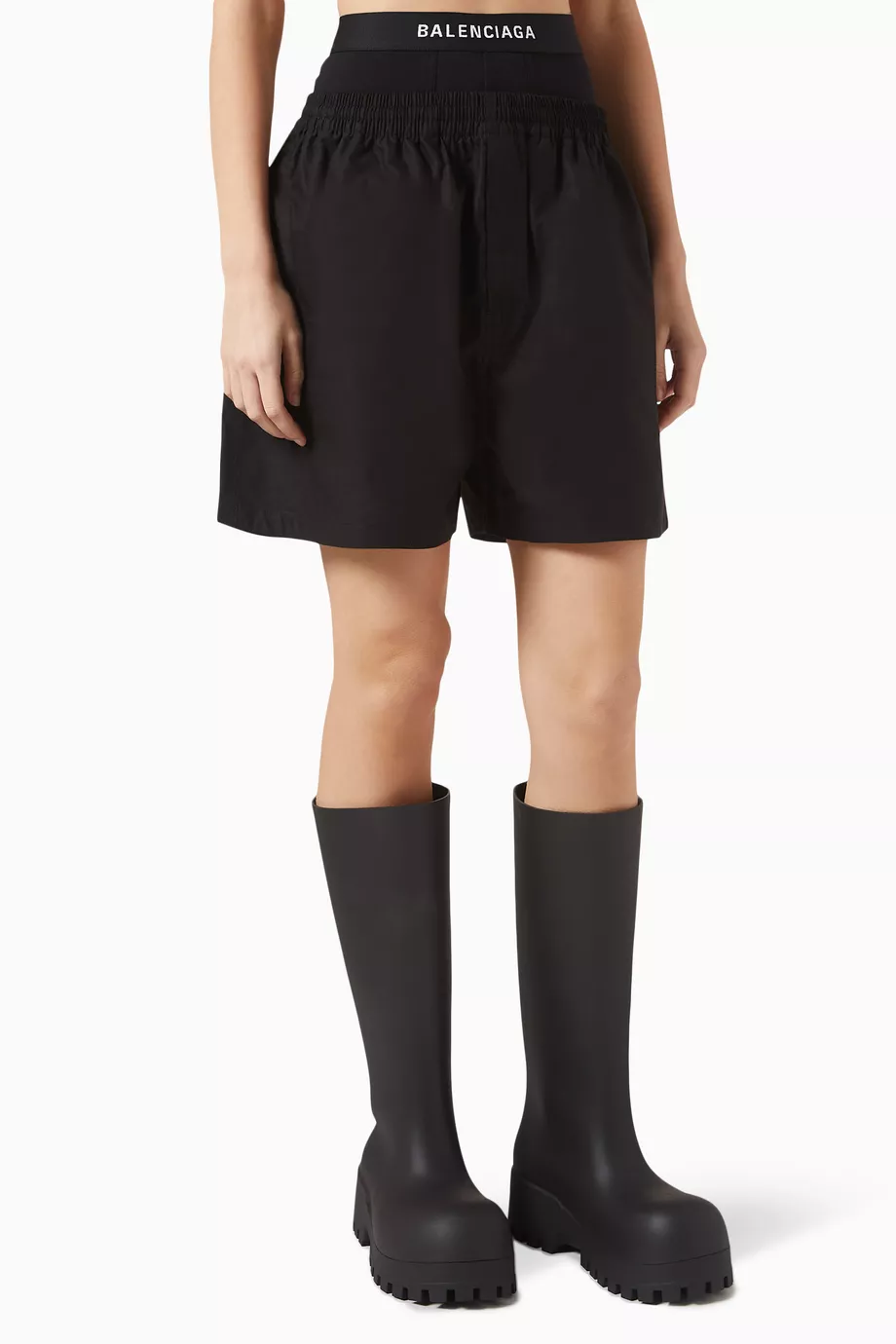 Buy Balenciaga Black Unisex Hybrid Boxer Shorts in Cotton For UNISEX Online Ounass UAE