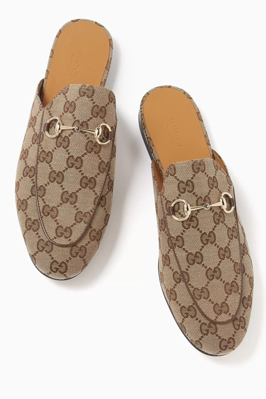 Gucci princetown gg canvas mule discount