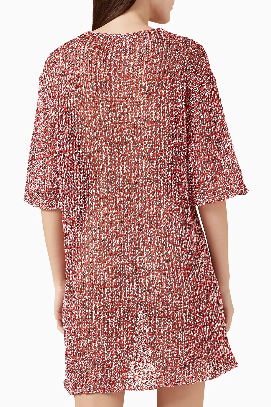 Buy Jil Sander White Mini Dress in Crochet For Women Online Ounass UAE