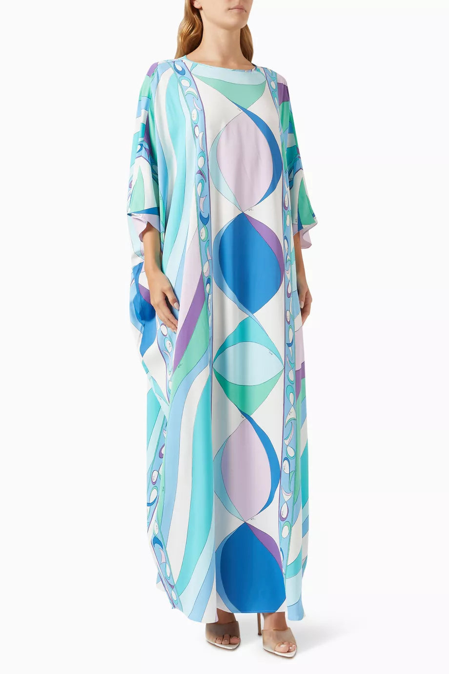 Buy Pucci Blue Pesci print Kaftan in Viscose jersey For Women Online Ounass UAE