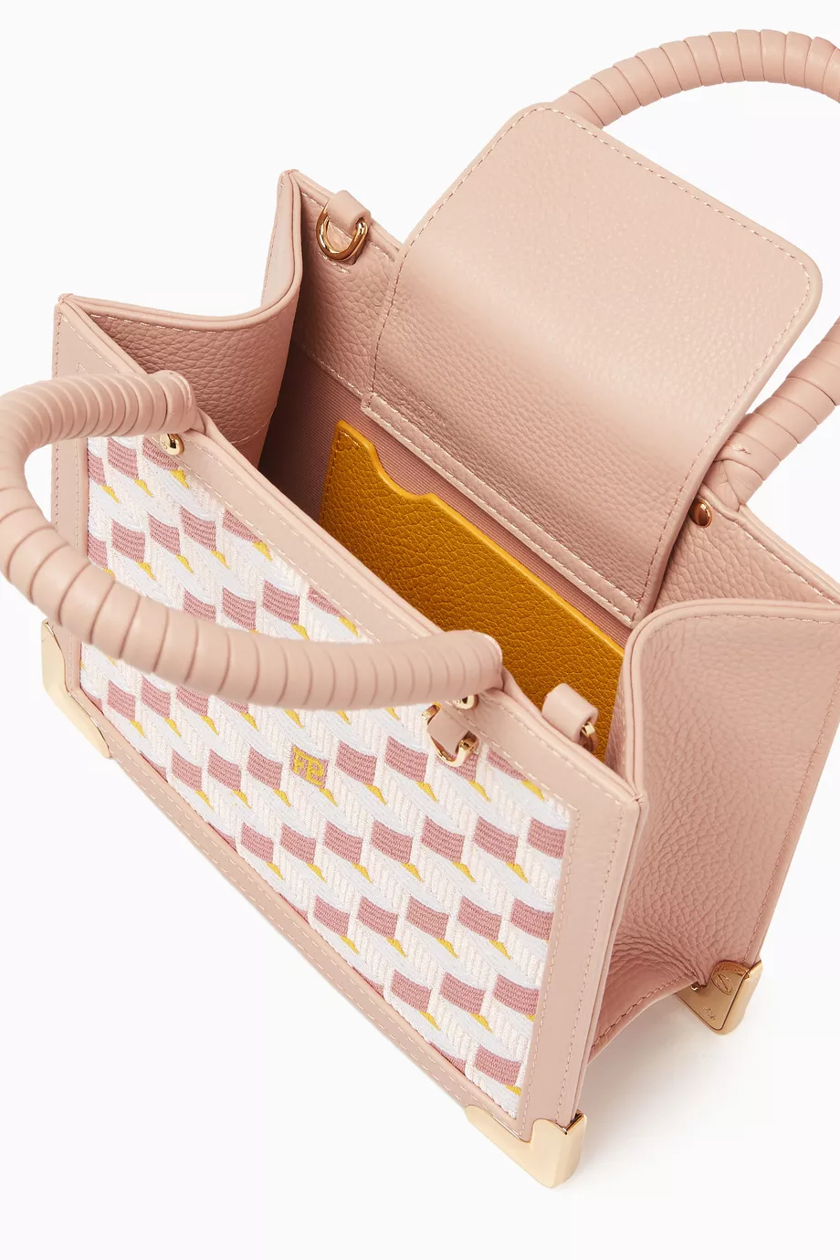 Buy Fauré Le Page Pink SagaCity 18 Tote Bag in Jacquard